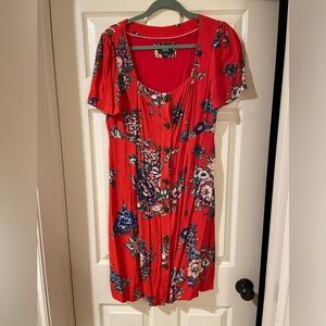 Maeve Anthropologie red dress - size 14